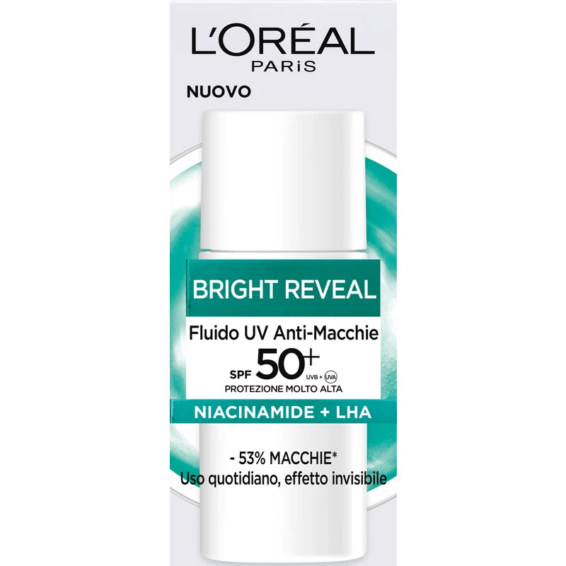 L'OREAL BRIGHT REVEAL FLUIDO UV ANTI-MACCHIE SPF50 50ML