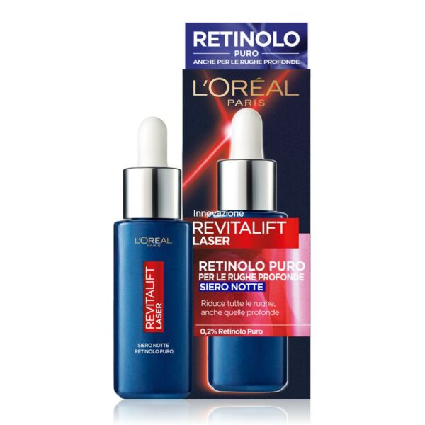 L'OREAL REVITALIFT LASER SIERO RETINOLO PURO NOTTE 30ML