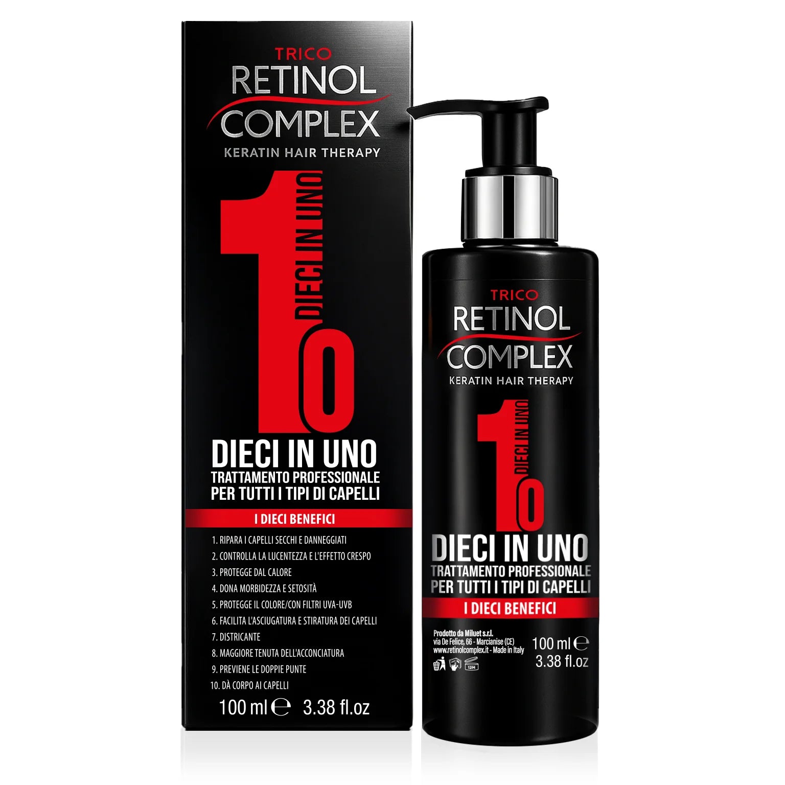 RETINOL COMPLEX DIECI IN UNO PER TUTTI I TIPI DI CAPELLI 100ML
