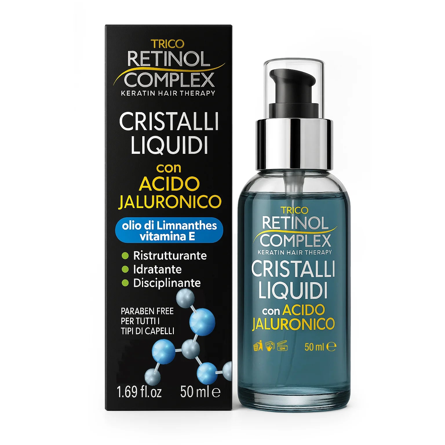 RETINOL COMPLEX CRISTALLI LIQUIDI CON ACIDO JALURONICO 50ML