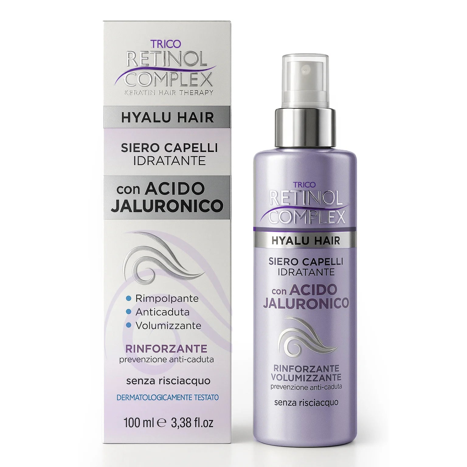 RETINOL COMPLEX SIERO CAPELLI IDRATANTE CON ACIDO JALURONICO 100ML