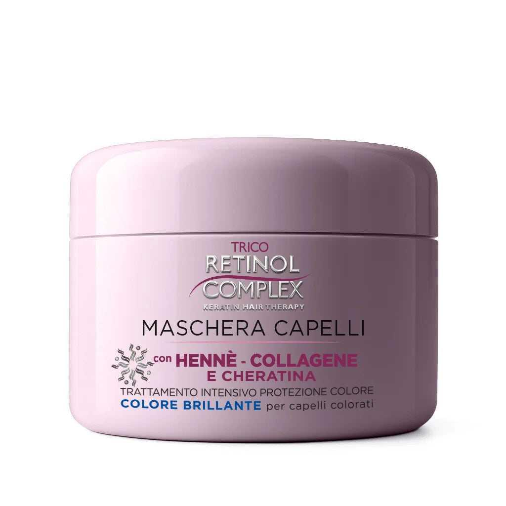 RETINOL COMPLEX MASCHERA CAPELLI PROTEZIONE COLORE CON HENNE' COLLAGENE E CHERATINA 300ML