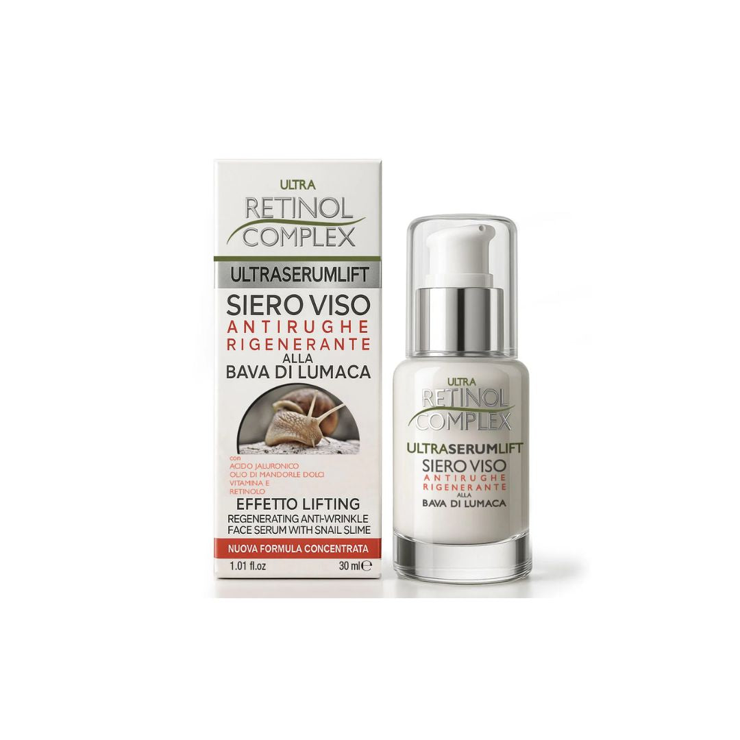 RETINOL COMPLEX SIERO VISO ANTIRUGHE RIGENERANTE ALLA BAVA DI LUMACA 30ML