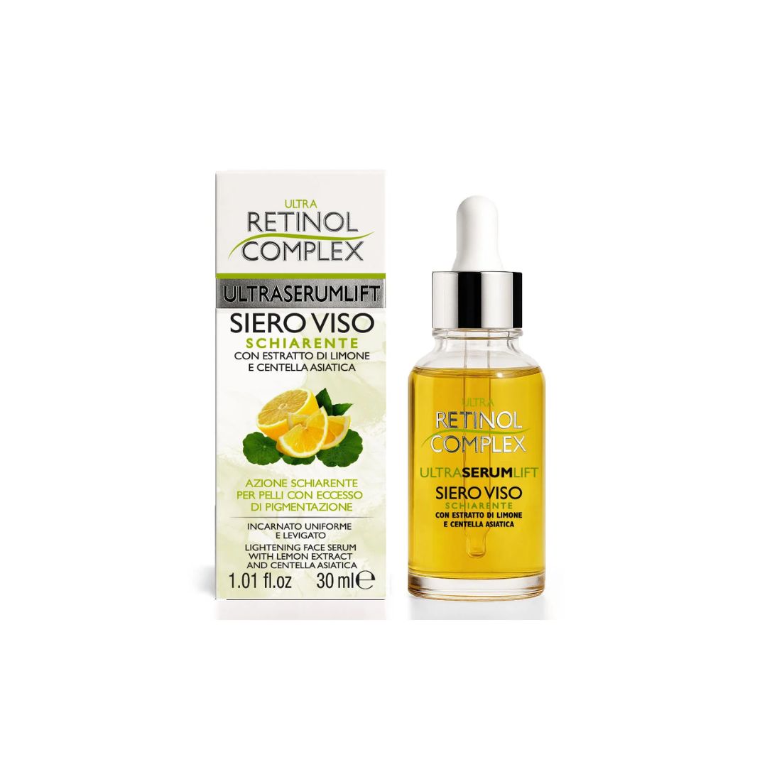RETINOL COMPLEX SIERO VISO SCHIARENTE CON ESTRATTO DI LIMONE E CENTELLA ASIATICA 30ML